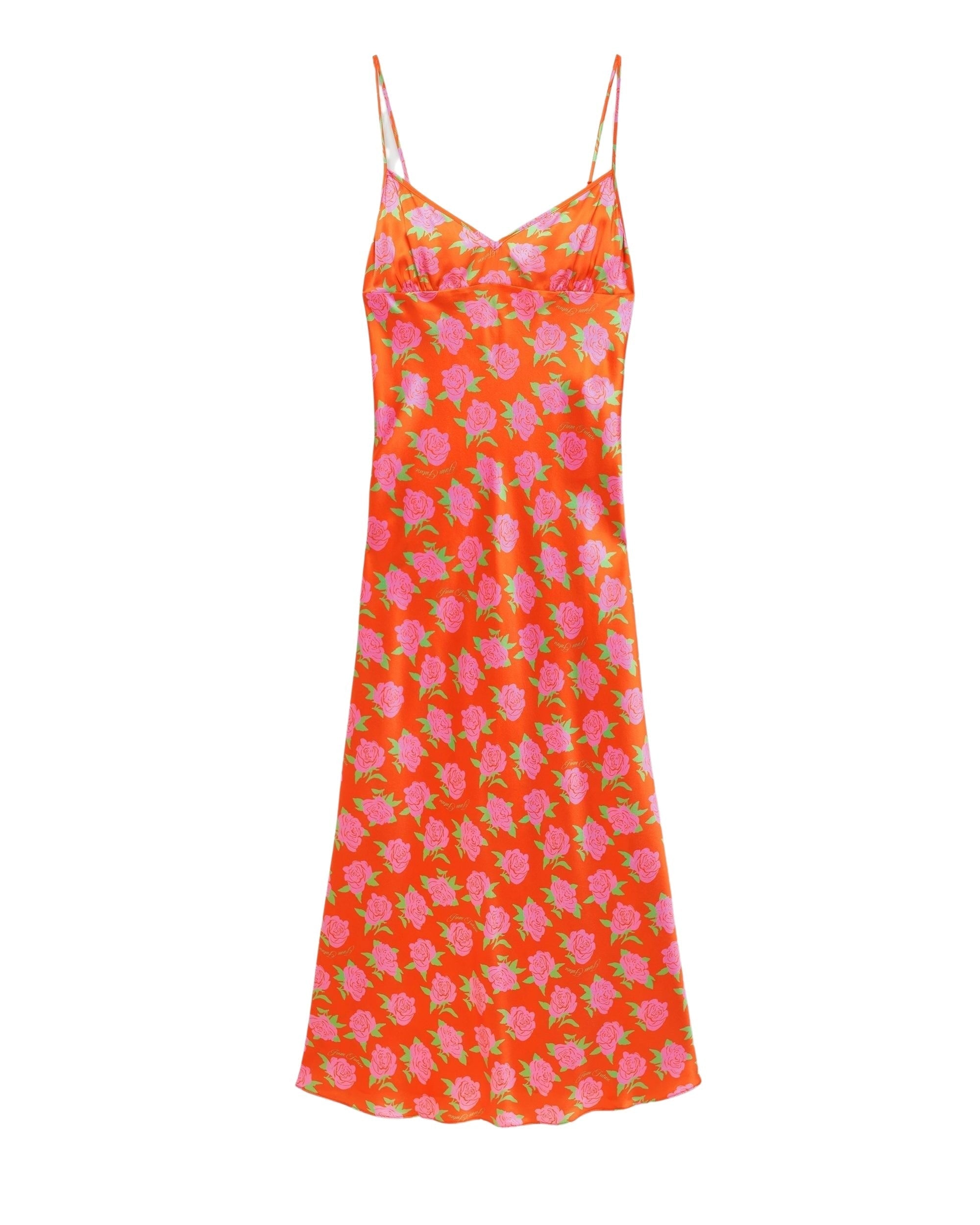 Robe longue Rosie en soie - Little Roses