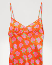 Robe longue Rosie en soie - Little Roses