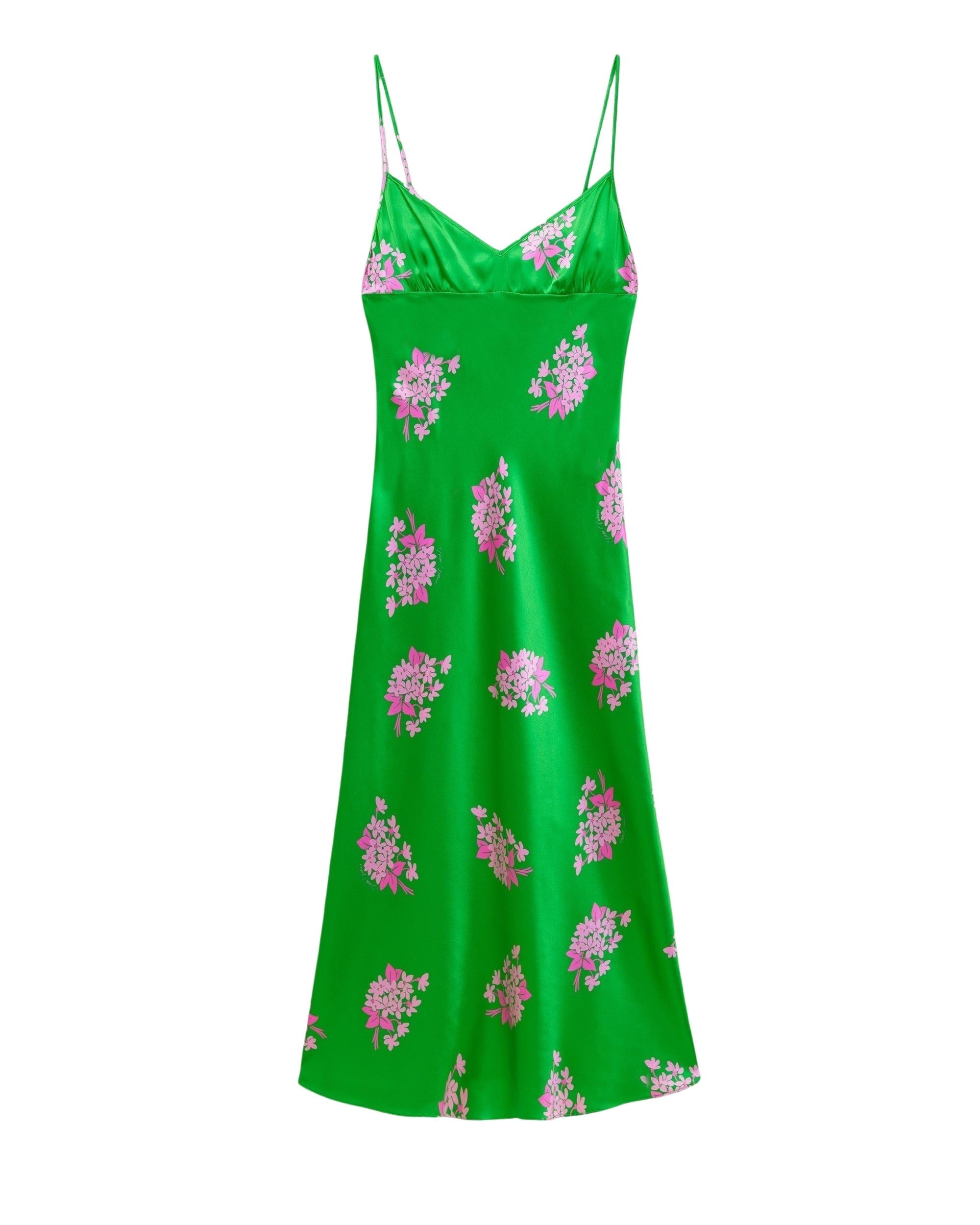 Robe longue Rosie en soie - Big Bouquet