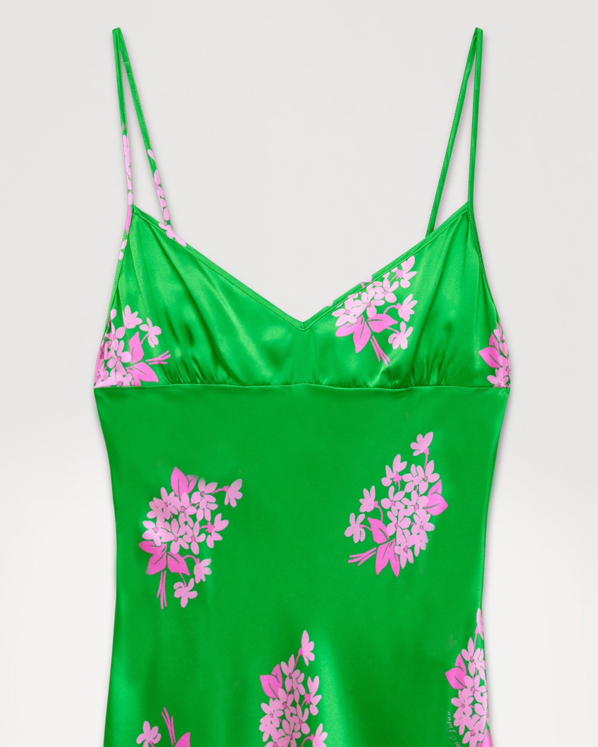 Robe longue Rosie en soie - Big Bouquet