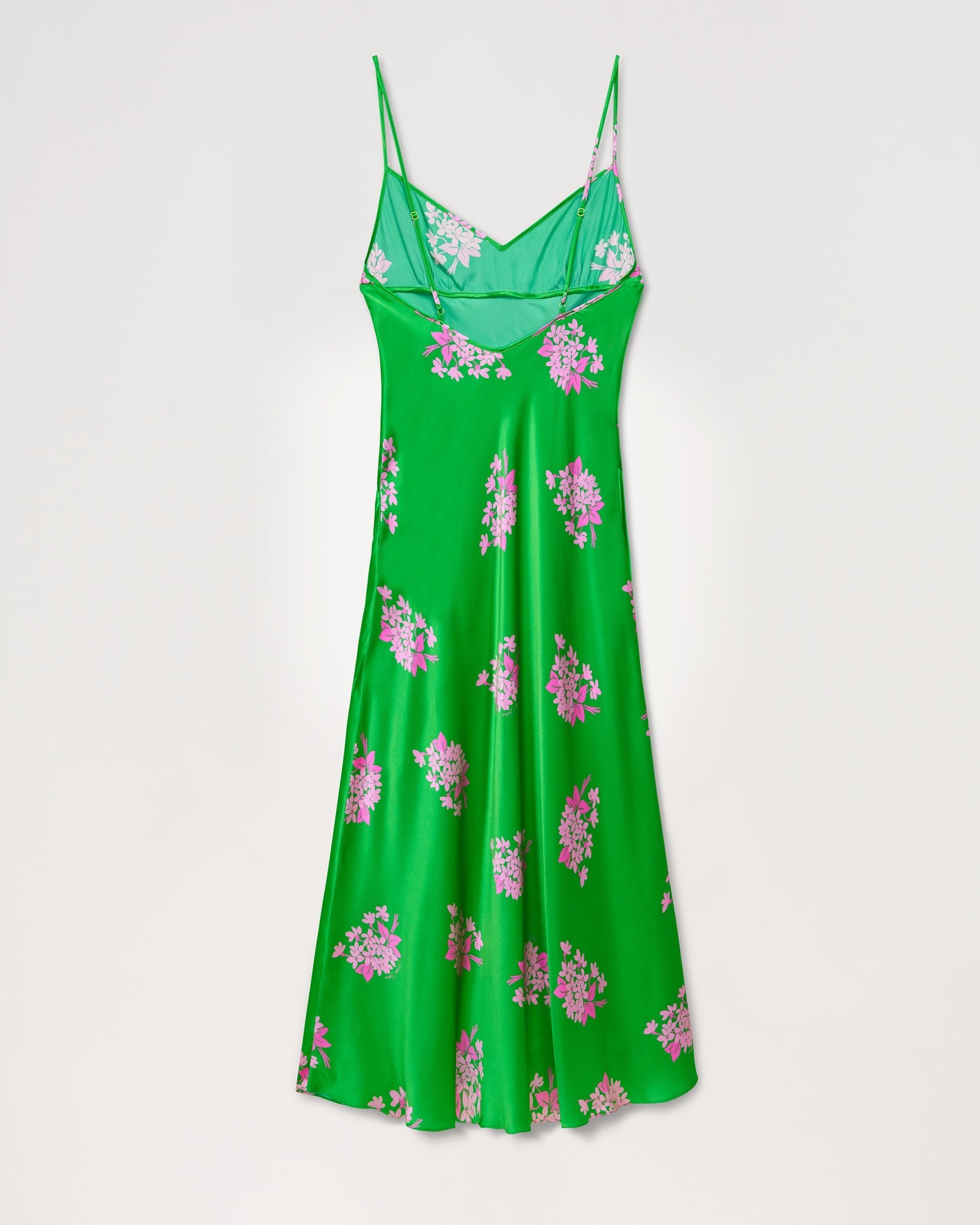 Robe longue Rosie en soie - Big Bouquet
