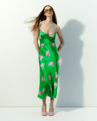 Robe longue Rosie en soie - Big Bouquet