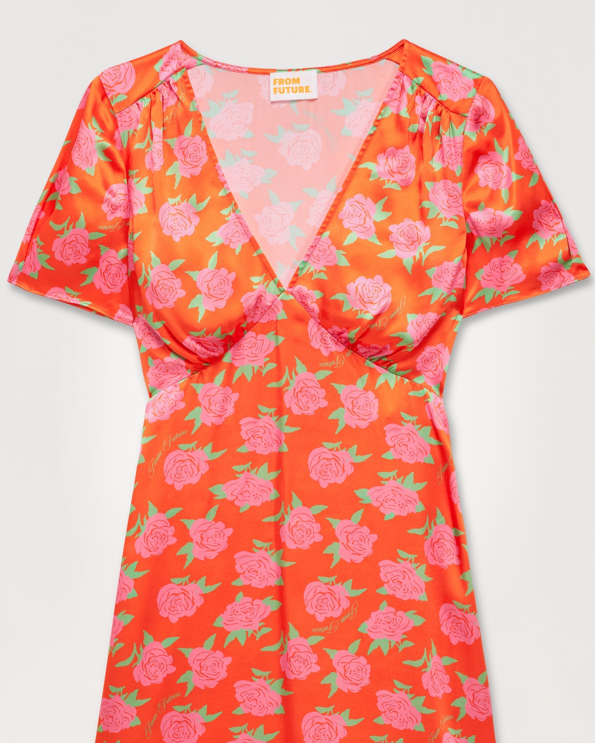 Robe courte Dylan en soie - Little Roses