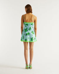 Robe courte Bianca en soie - Rosae Aqua