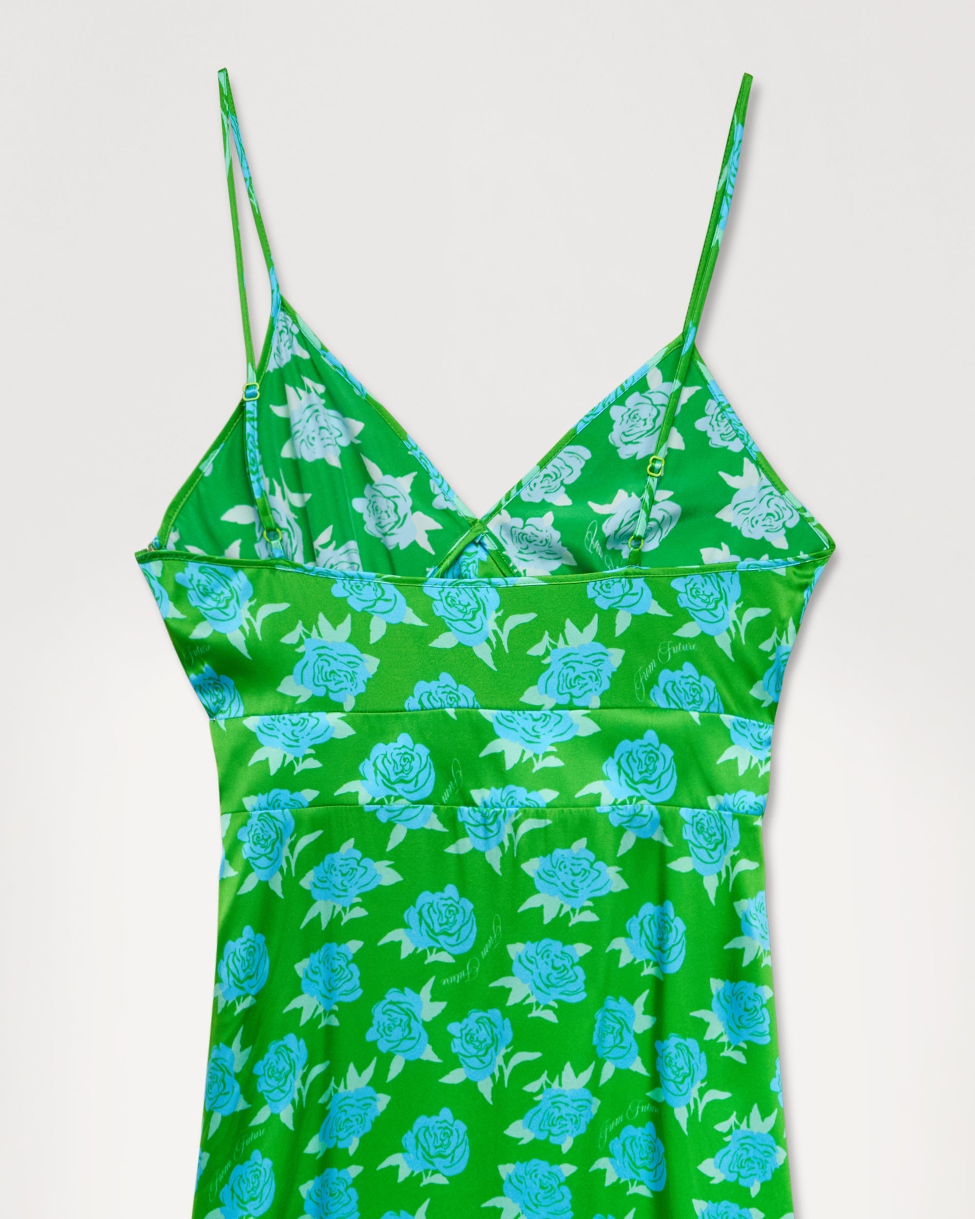 Robe longue Martha en soie - Little Roses