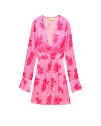 Robe courte Ella en soie - Rosae Aqua