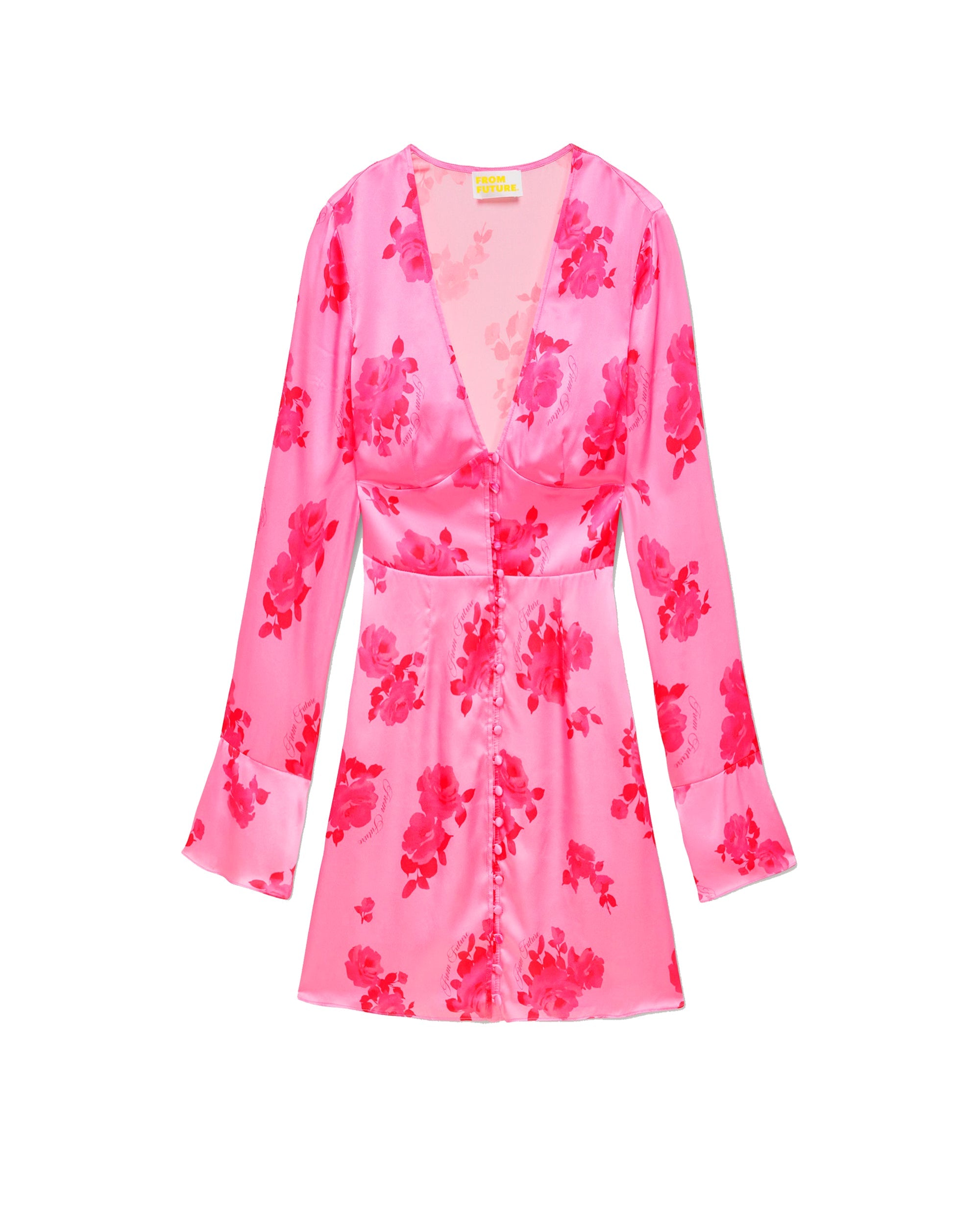Robe courte Ella en soie - Rosae Aqua