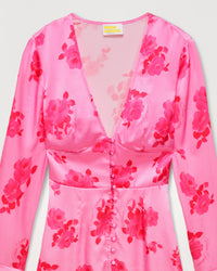 Robe courte Ella en soie - Rosae Aqua