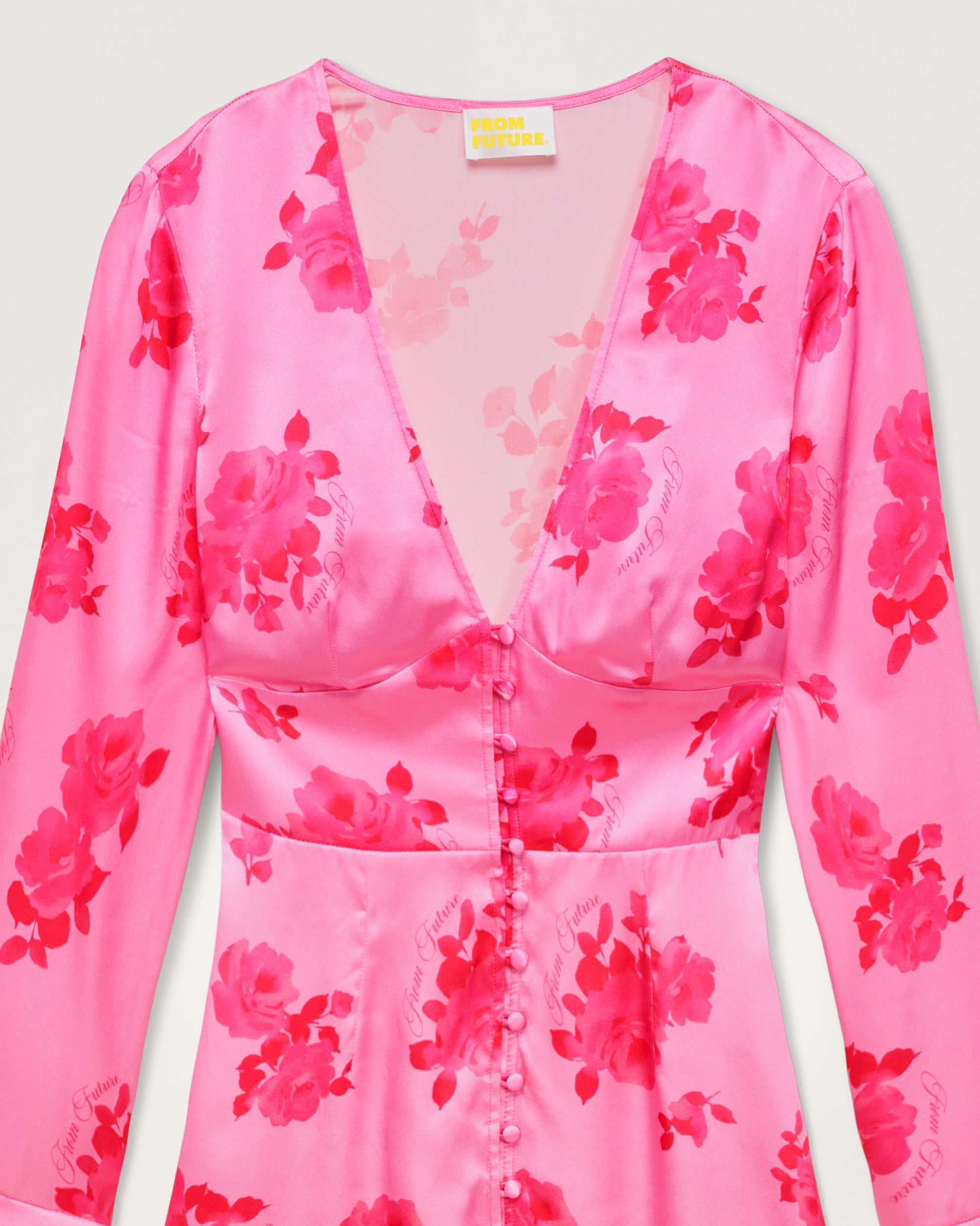 Robe courte Ella en soie - Rosae Aqua