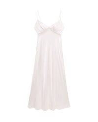 Robe longue Helena en soie - Ecru