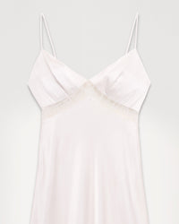 Robe longue Helena en soie - Ecru