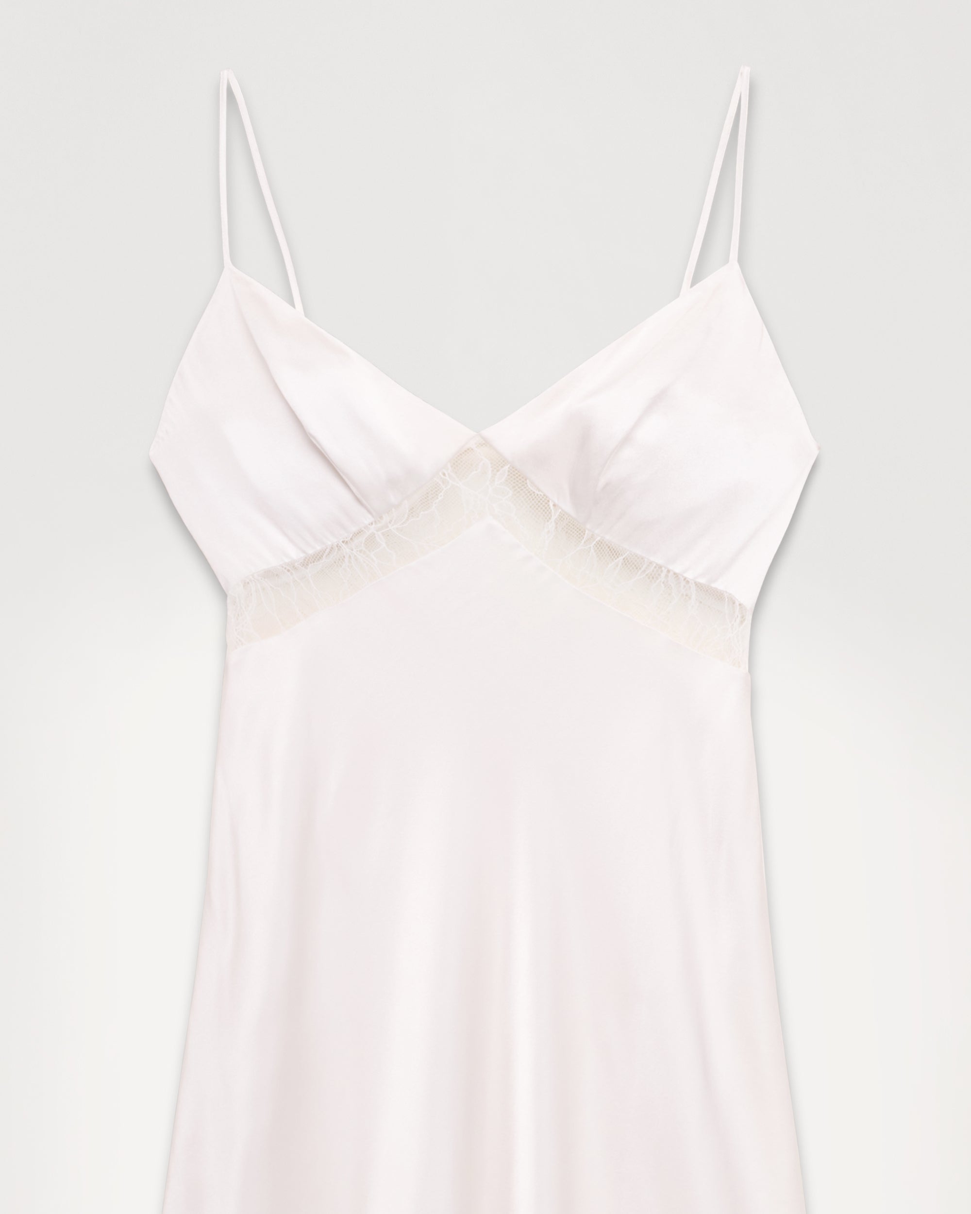 Robe longue Helena en soie - Ecru