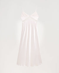 Robe longue Helena en soie - Ecru
