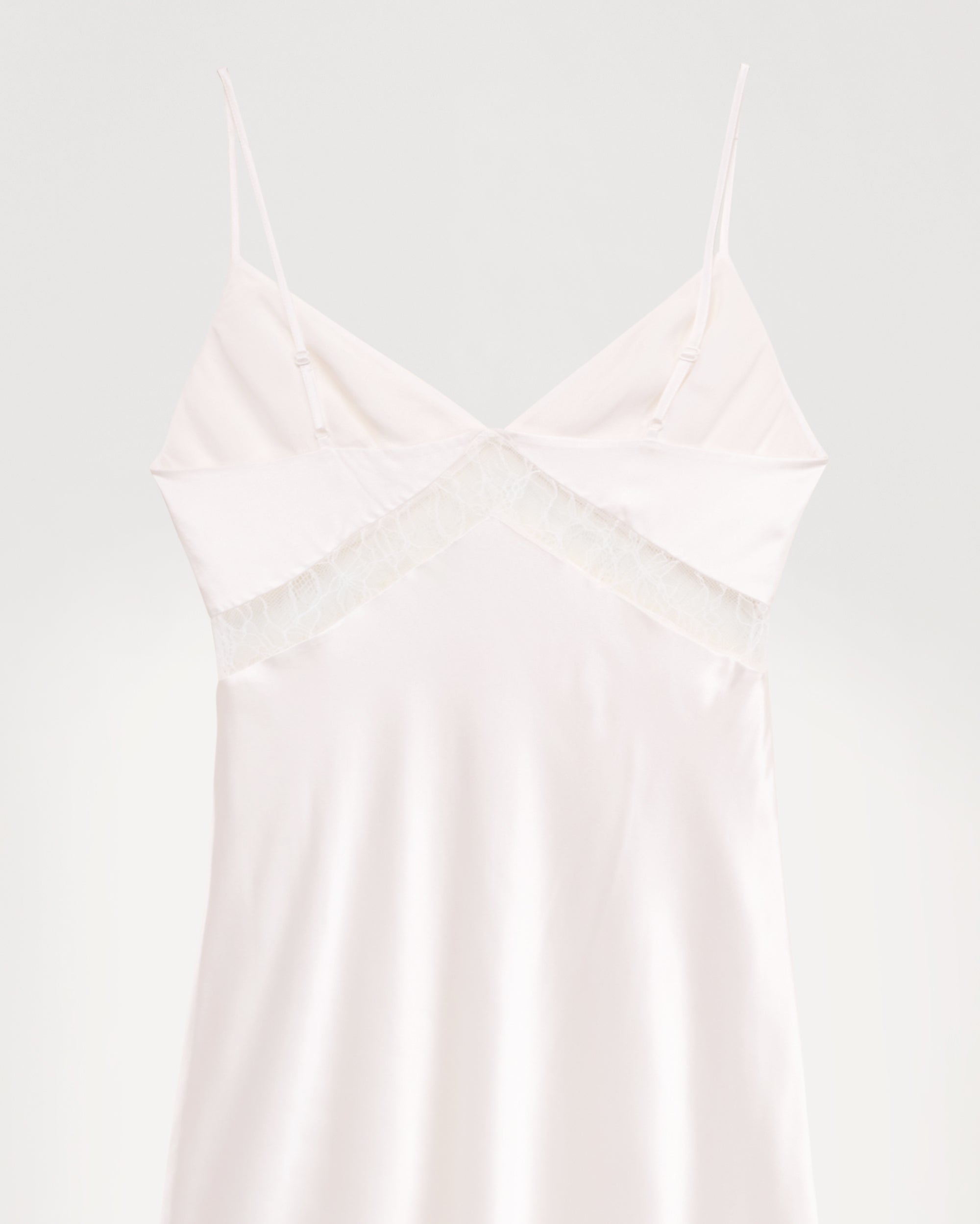 Robe longue Helena en soie - Ecru