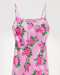 Robe longue Gemma en soie - Big Roses
