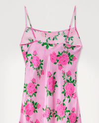 Robe longue Gemma en soie - Big Roses