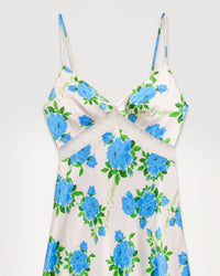 Robe longue Carly en soie - Big Roses