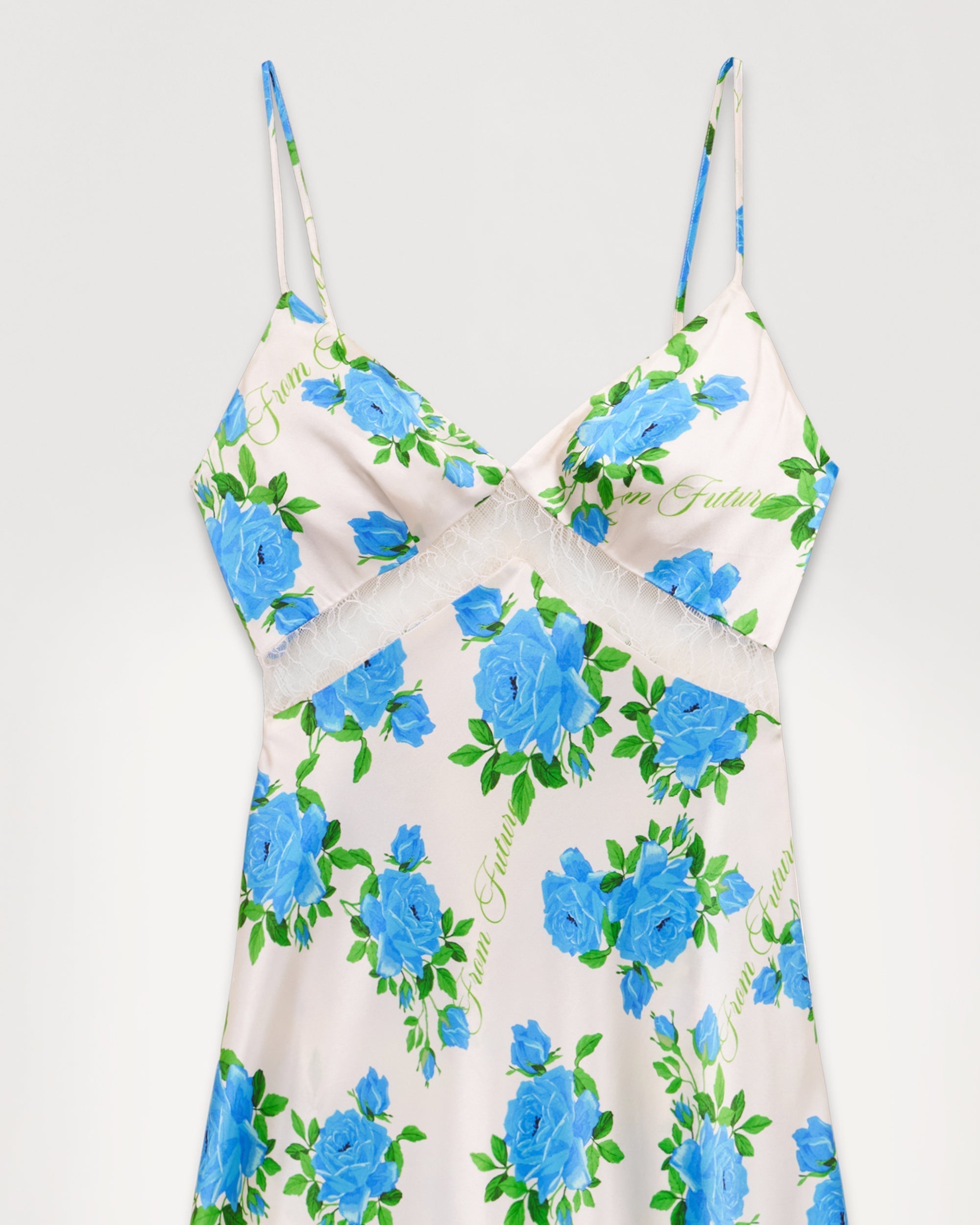 Robe longue Carly en soie - Big Roses