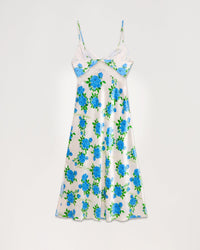 Robe longue Carly en soie - Big Roses