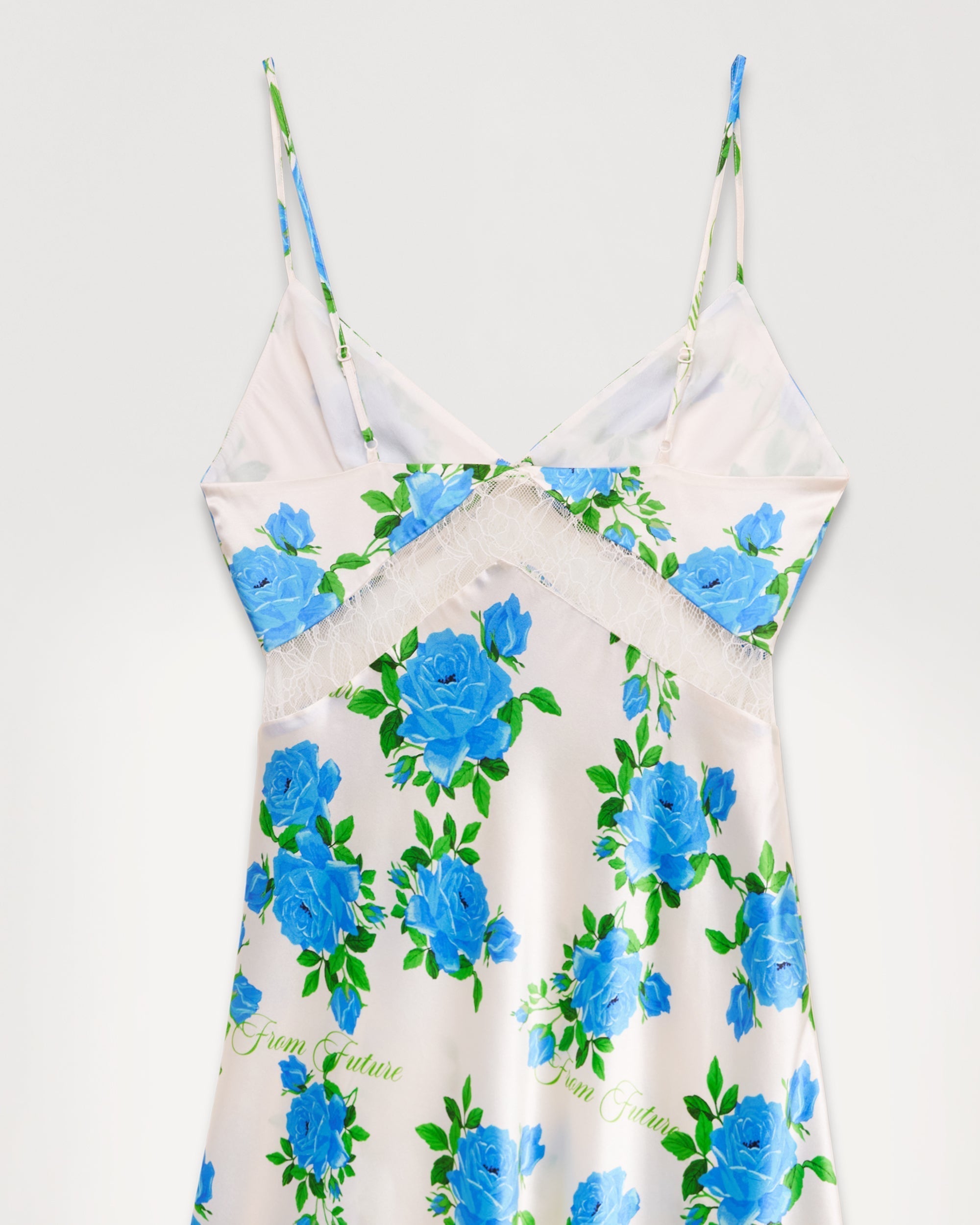 Robe longue Carly en soie - Big Roses