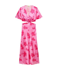 Robe longue May en soie - Rosae Aqua