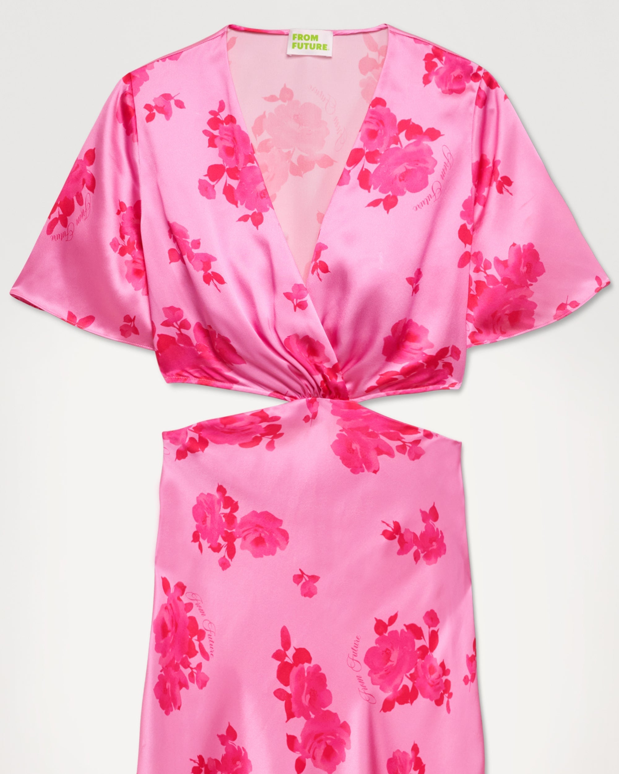 Robe longue May en soie - Rosae Aqua