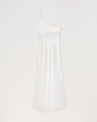 Robe longue Grace en soie - Ecru