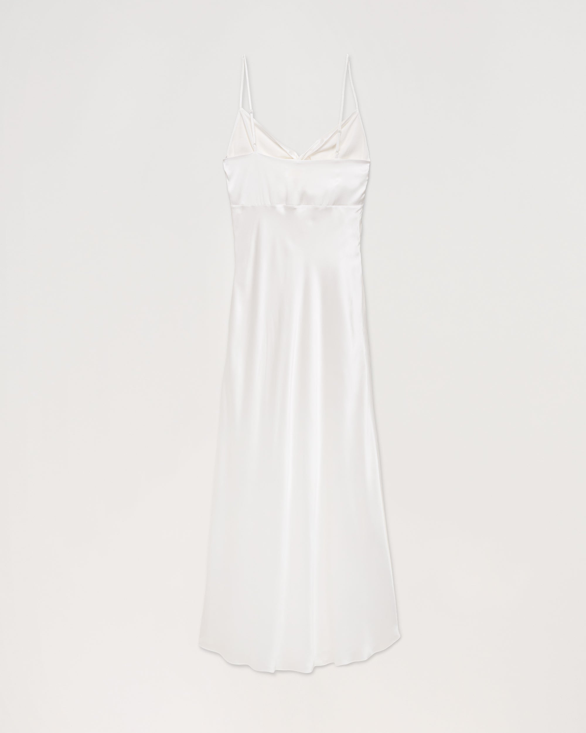 Robe longue Grace en soie - Ecru