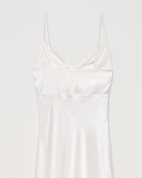Robe longue Grace en soie - Ecru