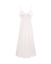 Robe longue Georgia en soie - Ecru
