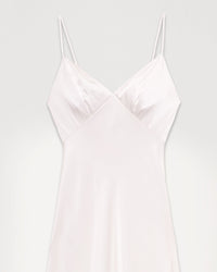 Robe longue Georgia en soie - Ecru