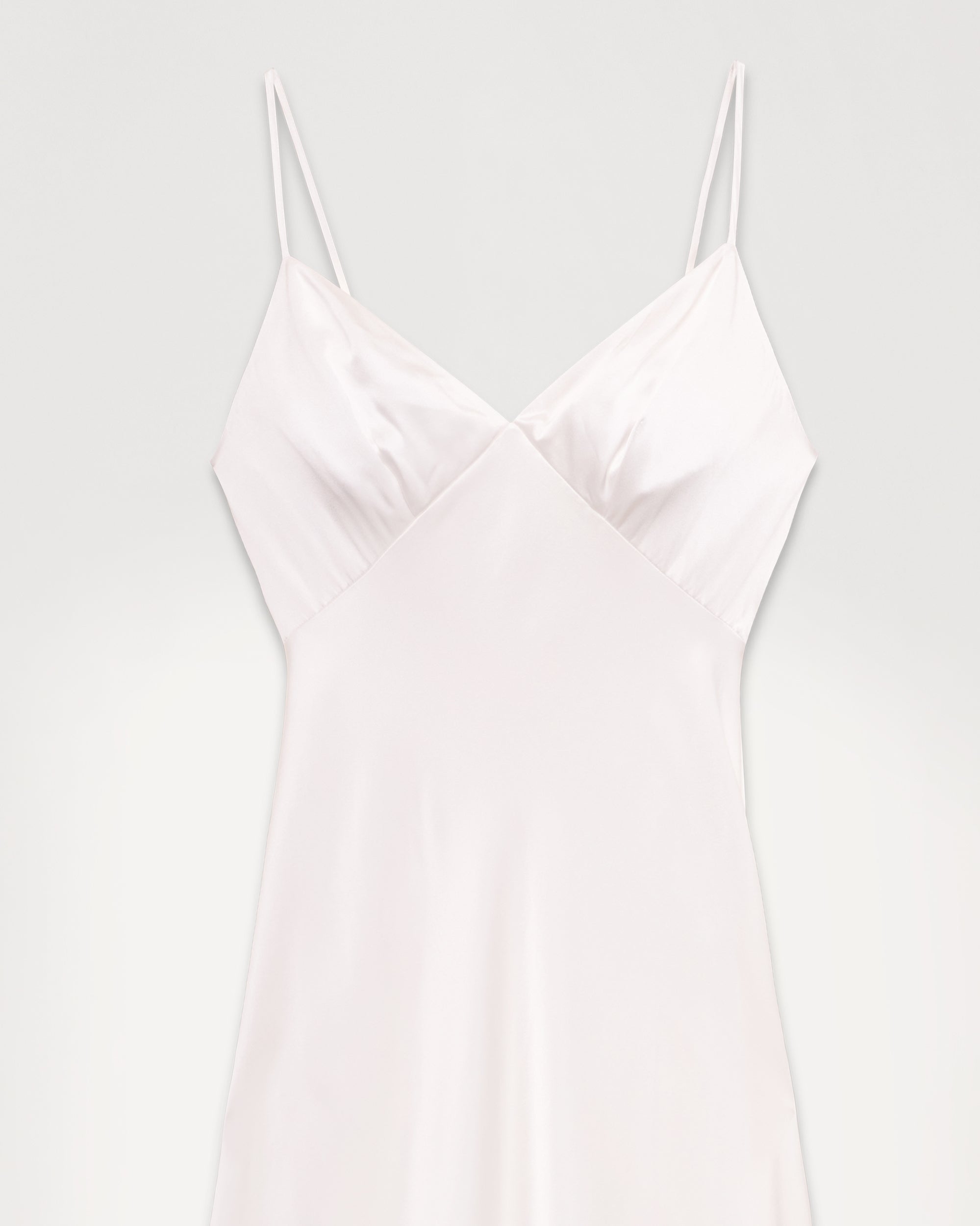 Robe longue Georgia en soie - Ecru