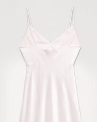 Robe longue Georgia en soie - Ecru