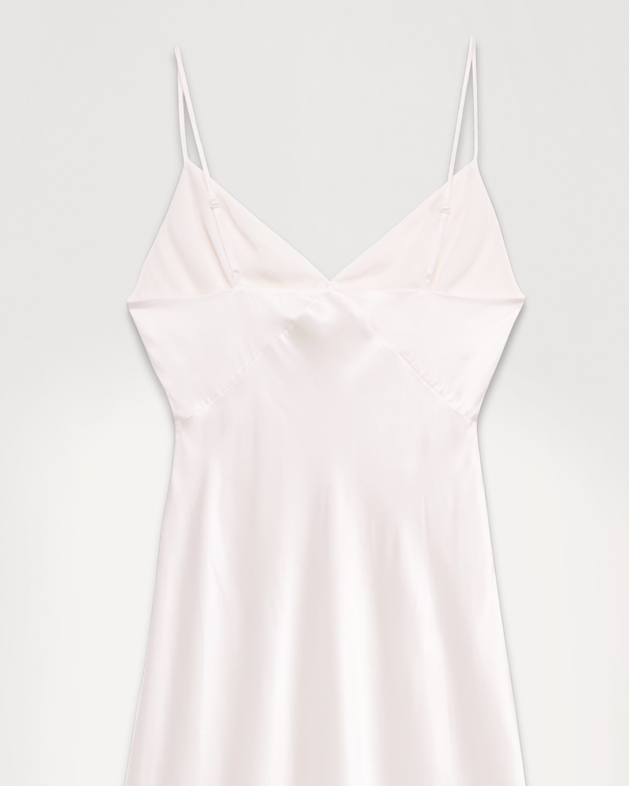 Robe longue Georgia en soie - Ecru