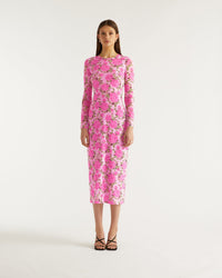 Robe longue Mesh - Big Roses