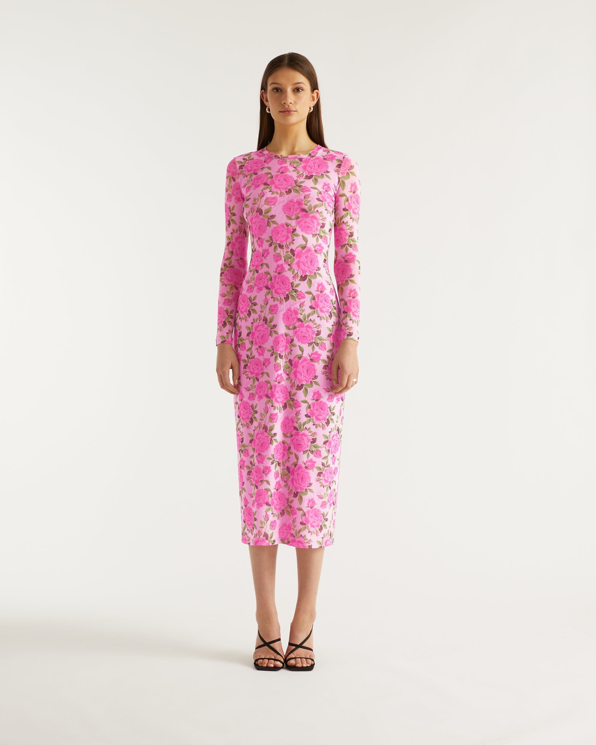 Robe longue Mesh - Big Roses