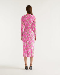 Robe longue Mesh - Big Roses