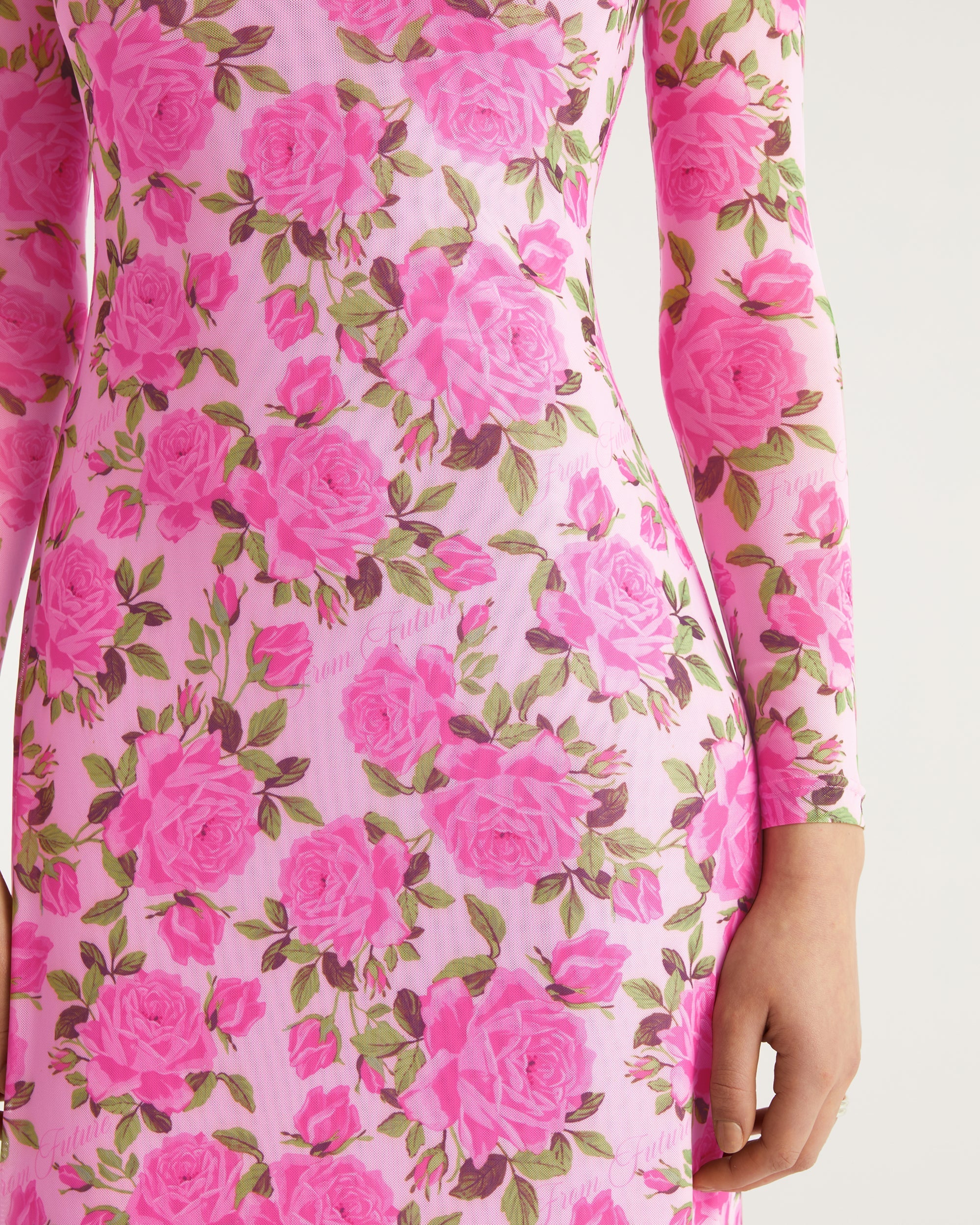 Robe longue Mesh - Big Roses