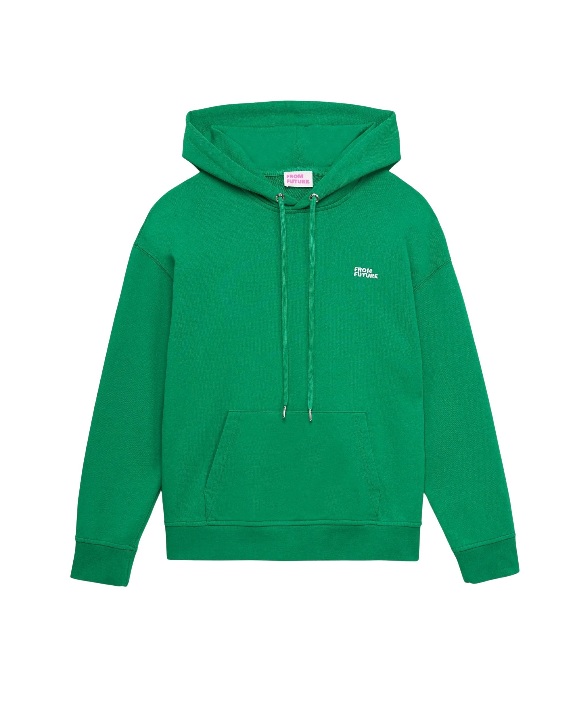 Hoodie unisexe oversize à broderie - Summer Green