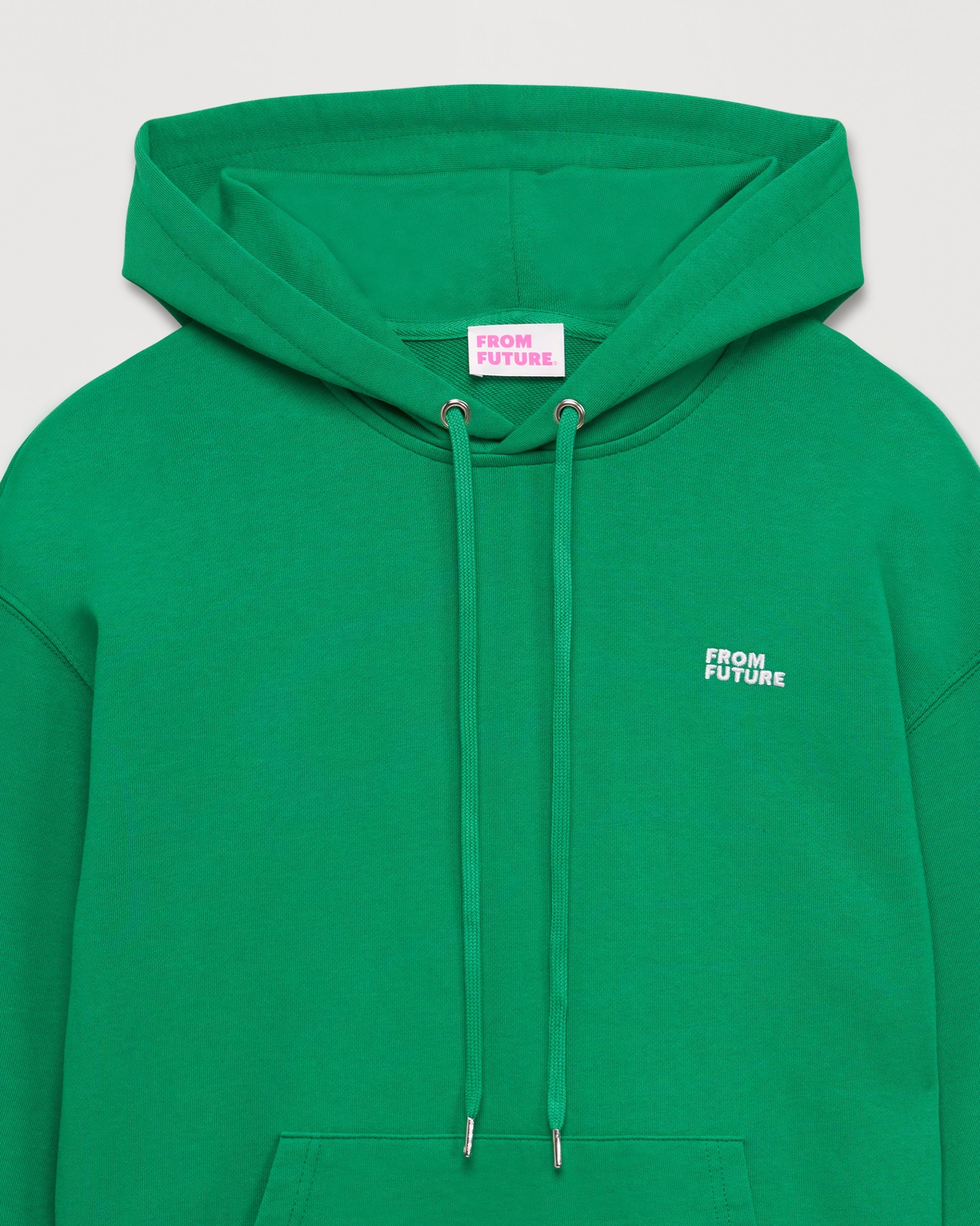 Hoodie unisexe oversize à broderie - Summer Green