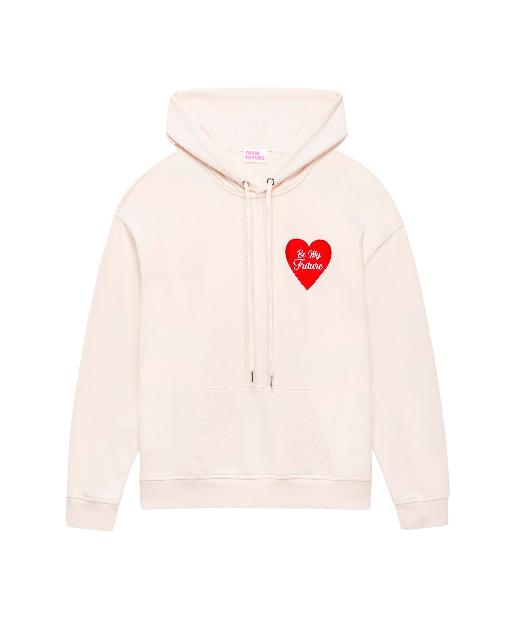 Hoodie Saint valentin à cœur brodé - Desert Sand