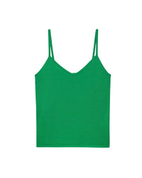 Débardeur à col V classique en laine mérinos - Summer Green