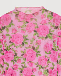 Top à col cheminé et imprimé fleuri - Big Roses