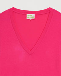 T-shirt classique Supima à col V - Holyday Pink