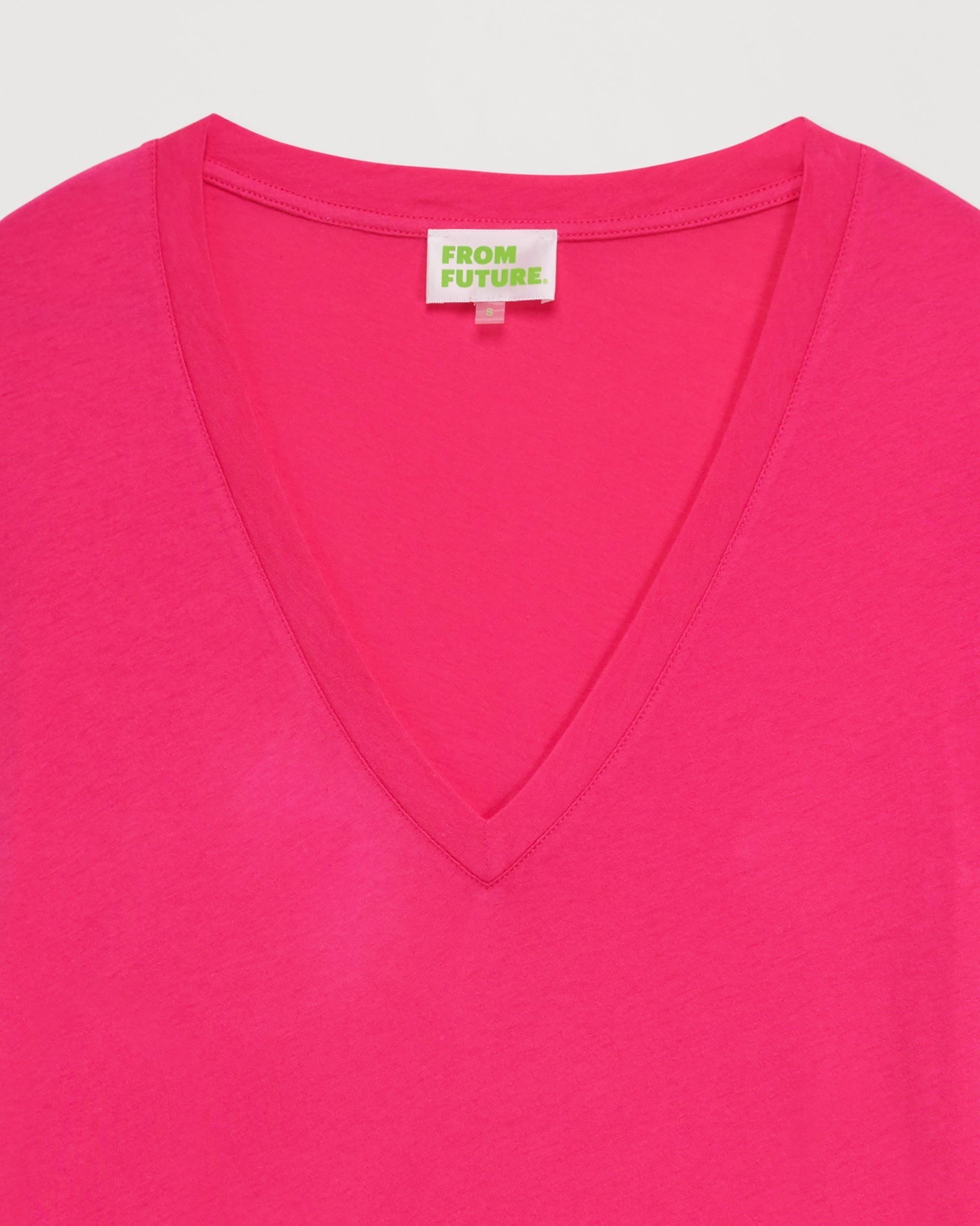 T-shirt classique Supima à col V - Holyday Pink