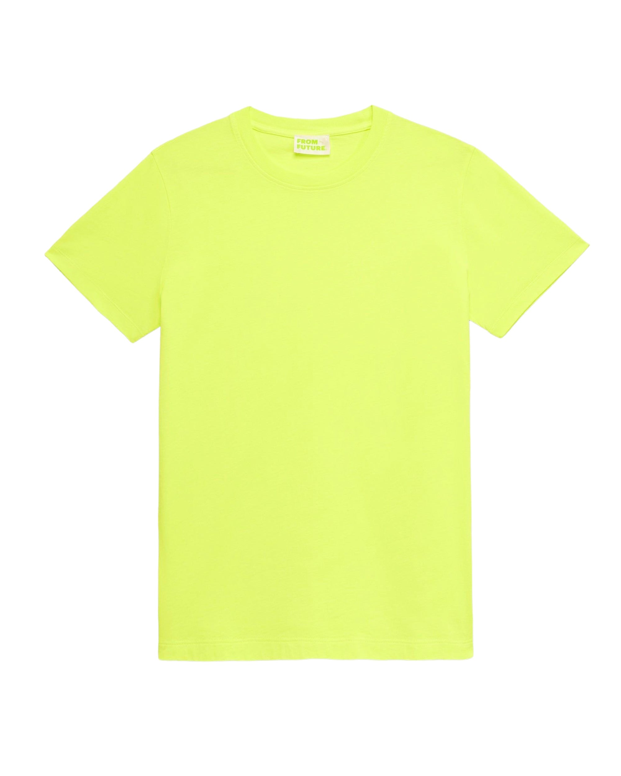 T-shirt Boyfriend à col rond - Neon Yellow