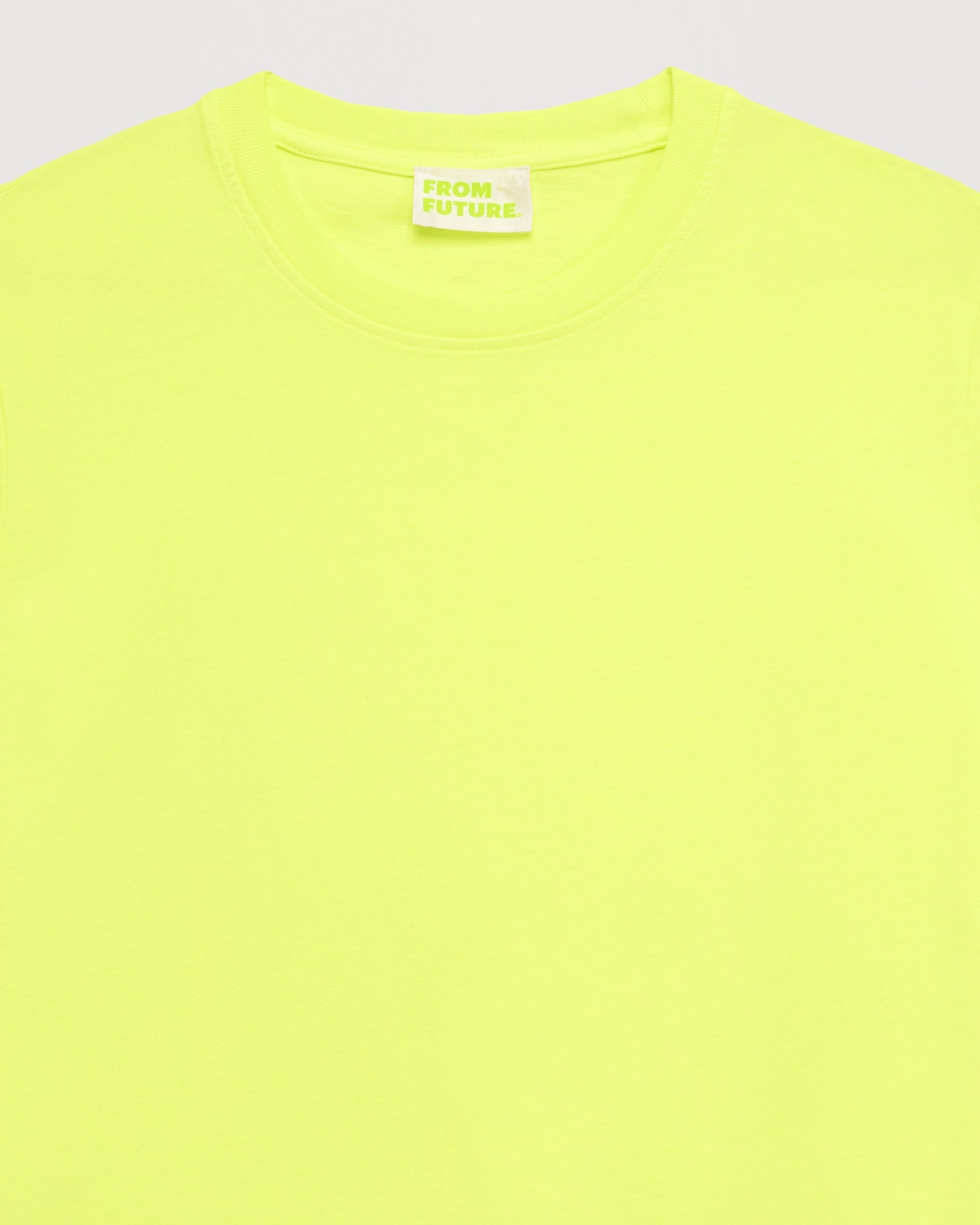 T-shirt Boyfriend à col rond - Neon Yellow