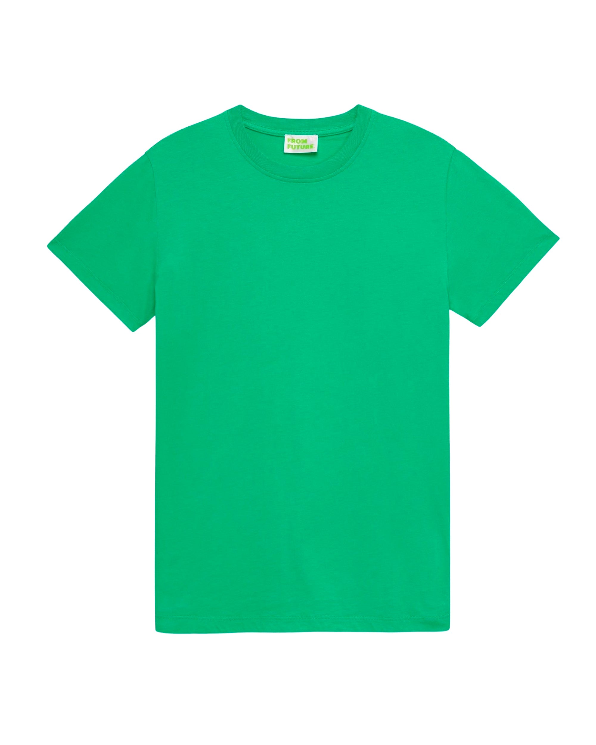 T-shirt Boyfriend à col rond - Acid Green