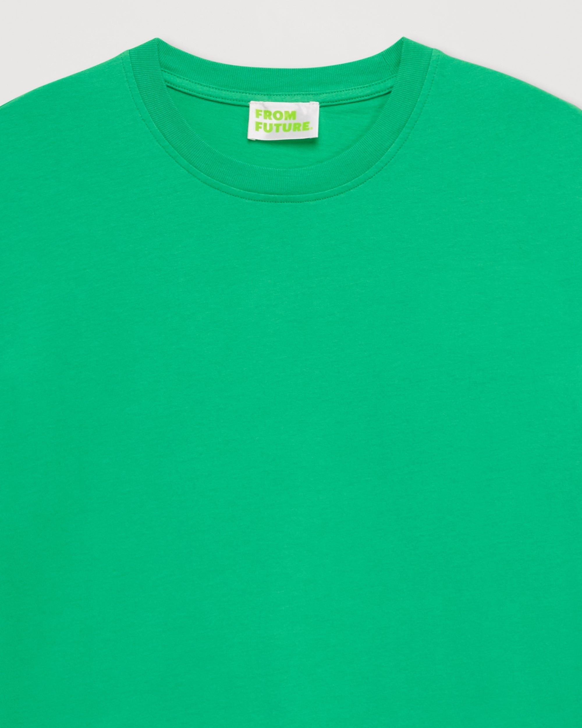 T-shirt Boyfriend à col rond - Acid Green