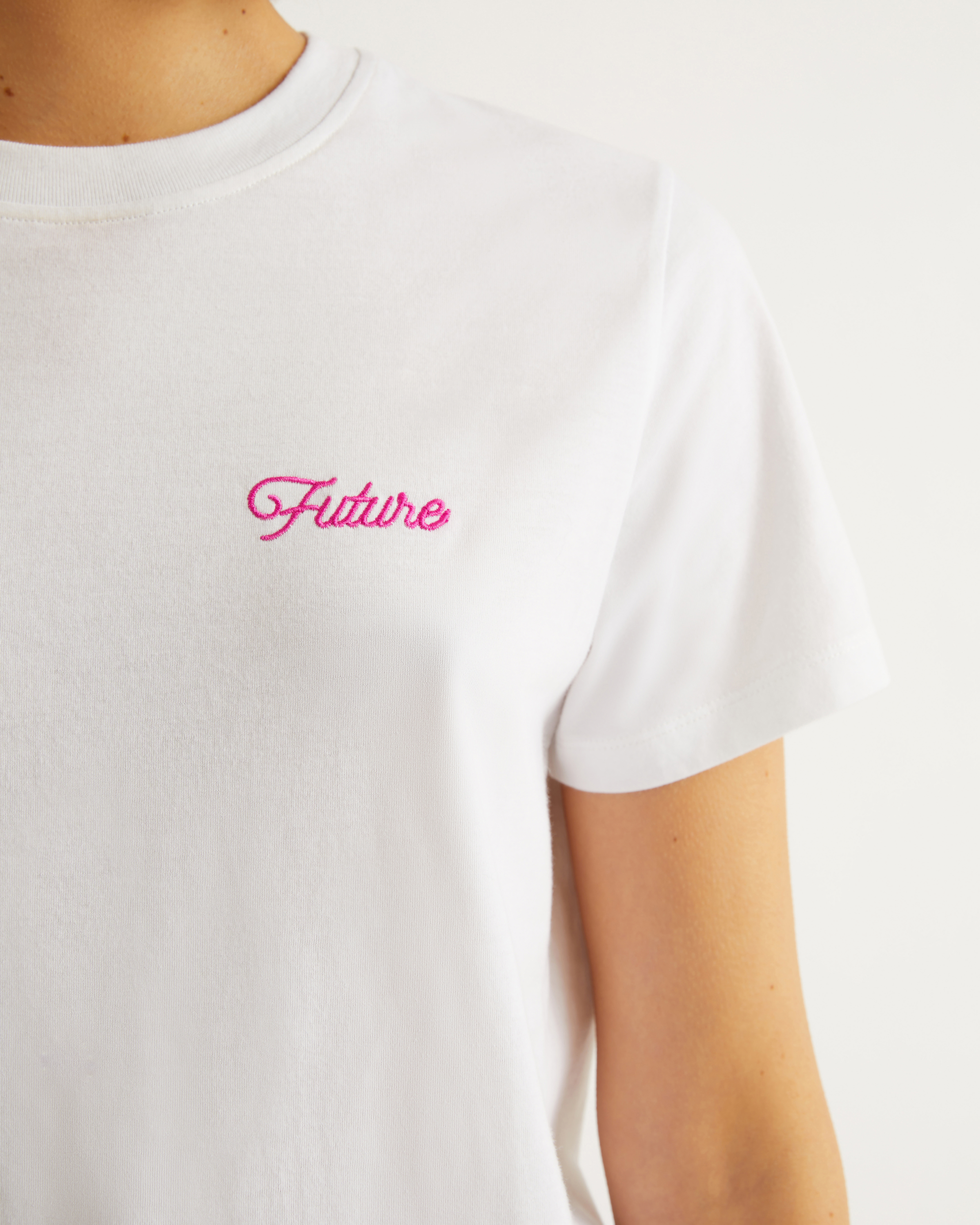 T-shirt Future à col rond - White